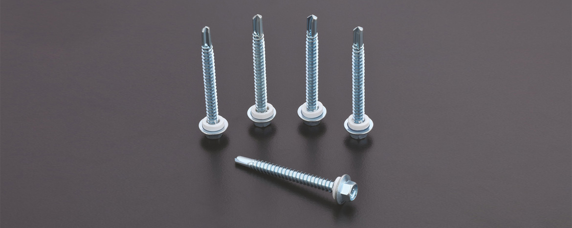 HEX Head Screws White PVC Washer